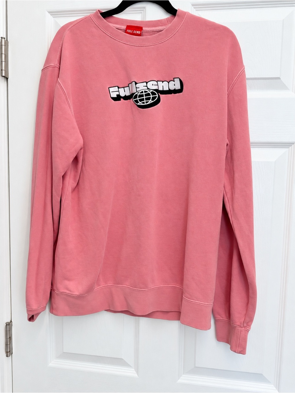 Full Send NELK Boys Pink Logo Crewneck Sweatshirt